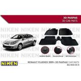 Renault Fluence Havuzlu 3D Paspas Niken Siyah 2009+ Sonrası