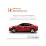 Renault Fluence Krom Cam Çıtası 4 Parça 2010 -2019