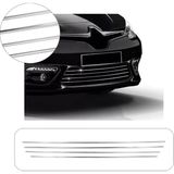 Renault Fluence Uyumlu 2013 ve Üzeri Krom Ön Tampon Çıtası 4 Parça Paslanmaz Çelik