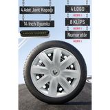 Renault Jant Kapağı Seti 4 Adet 14" Inç Gri ( Clio 4 5 Symbol Megane Kangoo Fluence Taliant Express Brodway ) G017 - 14 inç