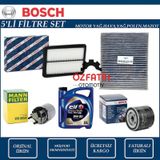 Renault Kadjar 1.5 Dci Dizel Bosch Filtre Bakım Seti+Motor Yağı