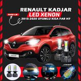 Renault Kadjar 2015-2020 Kısa Far Uyumlu Şimşek Etkili Led Xenon Pro Series H7