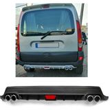 Renault Kango Ilk Kasa Uyumlu Body Kit Difüzör 4 Çıkış Yuvarlak Siyah Model 2