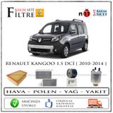 Renault Kangoo 1.5 DCi Filtre Bakım Seti 2010-2014
