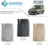 Renault Kangoo 2014 Sonrası Oto Paspas Profesyonel 4d (Bej)