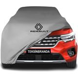 Renault Kangoo 3 (2021 - ) Gri Kumaş Araba Branda Logolu Penye Oto Branda - Araç modeline özel tasarım
