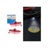 Renault Kapı Altı Led Aydınlatma 3 Boyutlu Logo Lazer Işık Araca Özel Geçmeli 2li Set GLZ00406198