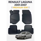 Renault Laguna 2001–2007 3D Havuzlu Oto Paspas - Siyah