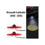 Renault Latitude 2011 2012 Uyumlu Kapı Altı Led Aydınlatma 3 Boyutlu Logo Lazer Işık Geçmeli 2li Set