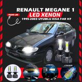 Renault Megane 1 1995-2003 Kısa Far Uyumlu Şimşek Etkili Led Xenon Pro Series H7