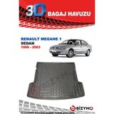 Renault Megane 1 Sedan 1996-2003 3D Bagaj Havuzu Bizymo - Siyah