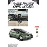 Renault Megane 2 Hatchback 2004 Model Aracınıza Özel Karbon Kauçuk Paspas Takımı - Siyah