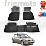 Renault MEGANE 2 HB 3D Havuzlu Paspas 2004-2010 Arası Siyah 4 Parça SET - Friemats