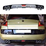 Renault Megane 2 HB Difüzör Arka Tampon Eki 4 Egzoz Çıkışlı