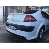 Renault Megane 2 Sedan Arka Tampon Eki- Fiber - Boyasiz