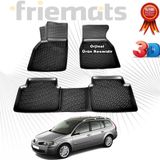 Renault MEGANE 2 STW 3D Havuzlu Paspas 2004-2010 Arası Siyah 4 Parça SET - Friemats
