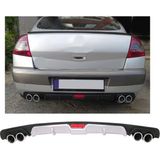 Renault Megane 2 Uyumlu Body Kit Difüzör 4 Çıkış Gri Yuvarlak