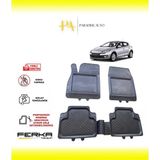 Renault Megane 3 2008-2015 Uyarlanabilir Universal Havuzlu Paspas - Siyah