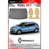 Renault Megane 3 Hatchback 2014 Model 4d Bagaj ve Pro Serisi Havuzlu Bej Paspas Takımı - Siyah
