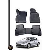 Renault Megane 3 Hatchback 3D Havuzlu Oto Paspas Kauçuk Sky