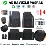 Renault Megane 3 HB 2011 HAVUZLU ÜNIVERSAL MAXİ PASPAS SİYAH