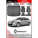 Renault Megane 3 Sport Tourer 2013 Model 4d Bagaj ve Pro Serisi Havuzlu Paspas Takımı - Siyah