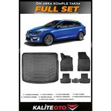 Renault Megane 3 Sporttourer Bagaj Havuzu+4.5d Havuzlu Paspas Seti 2010 Model - Siyah