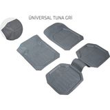 Renault Megane 3 Stw 10-15 Kesilebilir Uyumlu Üniversal Tuna Serisi Gri Havuzlu Oto Paspas Takımı