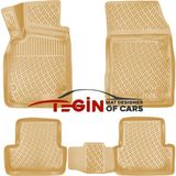 Renault Megane 3 Stw 2011 3D Havuzlu Paspas Bej - Araca Özel - Çok Renkli