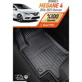 Renault Megane 4 2016 - 2021 Arası 4d Havuzlu Paspas Takımı - Siyah