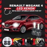 Renault Megane 4 2016-2021 Uzun Far Uyumlu Şimşek Etkili Led Xenon Premium Series H7