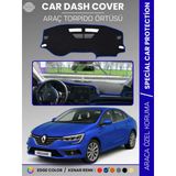Renault Megane 4 (2016-2022) Torpido Örtüsü Ön Göğüs Koruma Torpido Koruma Tam Uyum Çatlamayı Önler