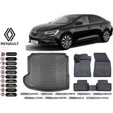 Renault Megane 4 2020 Model Sol Kulak Bagaj Havuzu Araca Özel Siyah Extra Havuzlu Paspas Takımı