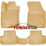 Renault Megane 4 2023 3D Havuzlu Paspas Bej - Araca Özel - Çok Renkli