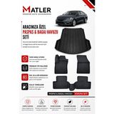 Renault Megane 4 2025 Model 4d Ekstra Havuzlu Paspas ve Bagaj Havuzu Set - Siyah