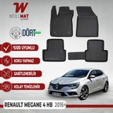 Renault Megane 4 Hatchback Uyumlu Paspas 2016 Sonrası 3D Havuzlu Paspas Seti - Siyah