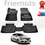 Renault MEGANE 4 HB 3D Havuzlu Paspas 2016 Sonrası Siyah 4 Parça SET - Friemats
