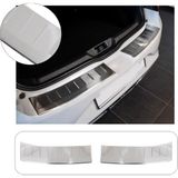 Renault Megane 4 Hb Uyumlu 2016 ve Üzeri Krom Arka Tampon Üstü Koruma (2 Parça) Paslanmaz Çelik
