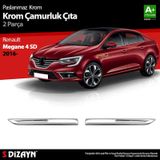 Renault Megane 4 Krom Çamurluk Sinyal Çıtası 2 Prç. 2016-2020