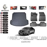 Renault Megane 4 Sedan 2018 Model 3D Bagaj Havuzu+4d Havuzlu Paspas Setii - Siyah