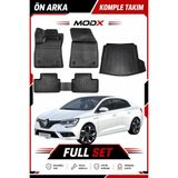 Renault Megane 4 Sedan 2025 Model 5d Havuzlu Paspas + 3D Sağ Kulak Bagaj Havuzu - Siyah