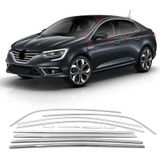 Renault megane 4 sedan cam çerçevesi kenar çıtası krom tamtur
