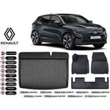 Renault Megane E-Tech 2025 Model Bagaj Havuzu Araca Özel Siyah Havuzlu Paspas Takımı Sett