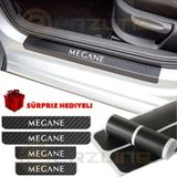 Renault Megane Karbon Kapı Eşiği Oto Sticker 4 Adet
