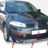 Renault Megane Uyumlu 2 Ön Tampon Altı Telli Fiber 2003-2008