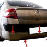 Renault Megane Uyumlu 2 Sedan Arka Tampon Altı Fiber 2003-2008