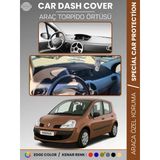 Renault Modus (2004-2012) Torpido Örtüsü Ön Göğüs Koruma Torpido Koruma Tam Uyum Çatlamayı Önler