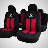 Renault R12 Toros Oto Koltuk Kilifi R9, R11, R21, Uyumlu Kirmizi-Siyah Logolu Kilif