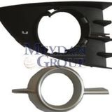 Renault Scenıc- 2- 07/09 Sis Lamba Kapağı Sağ Sis Delikli Siyah Dış Çerçevesi Gümüş Gri 2parça Tyg