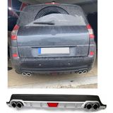Renault Scenic 2 Uyumlu Body Kit Difüzör 4 Çıkış Yuvarlak Gri Model 1